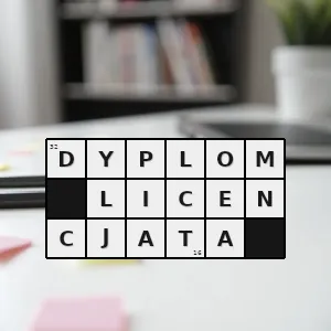 Hasło krzyżówkowe dokument poświadczający uzyskanie tytułu niższego niż magister - dyplom licencjata – rozwiązanie, synonimy, podpowiedzi i definicje krzyżówkowe